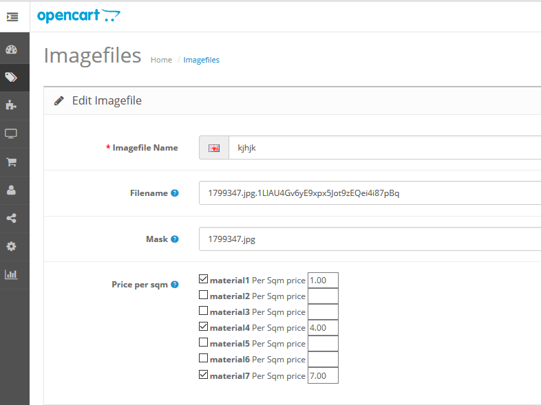 Opencart image editor